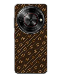 Чехол для ZTE Nubia Focus 5G с картинкой «Gucci — золотые диагонали»
