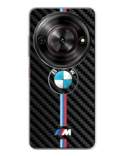Чехол для ZTE Nubia Focus 5G с картинкой «Эмблема BMW и карбон»