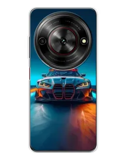 Чехол для ZTE Nubia Focus 5G с картинкой «BMW — огни неона»
