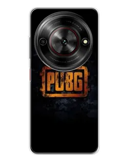 Чехол для ZTE Nubia Focus 5G с картинкой «PUBG — золотой логотип»