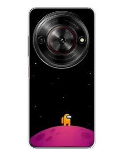 Чехол для ZTE Nubia Focus 5G с картинкой «Одинокий герой на планете»