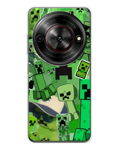 Чехол для ZTE Nubia Focus 5G с картинкой «Криперы Minecraft» Чехол для ZTE Nubia Focus 5G с картинкой «Криперы Minecraft»