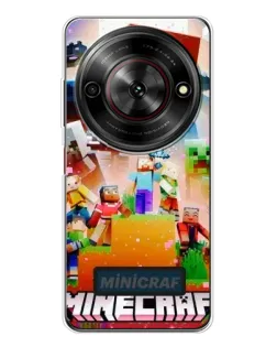 Чехол для ZTE Nubia Focus 5G с картинкой «Minecraft герои игры»