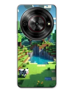 Чехол для ZTE Nubia Focus 5G с картинкой «Minecraft летний день»