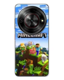 Чехол для ZTE Nubia Focus 5G с картинкой «Minecraft классический мир»