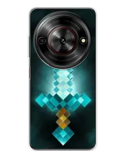 Чехол для ZTE Nubia Focus 5G с картинкой «Алмазный меч неон»