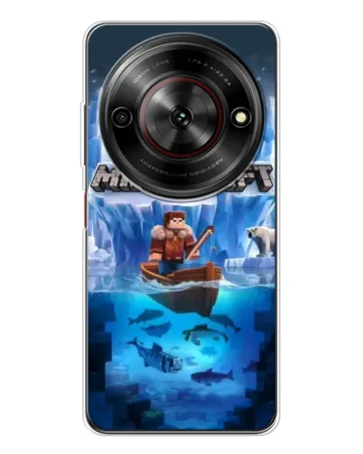 Чехол для ZTE Nubia Focus 5G с картинкой «Minecraft ледяной мир» Чехол для ZTE Nubia Focus 5G с картинкой «Minecraft ледяной мир»