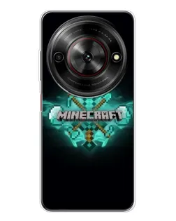 Чехол для ZTE Nubia Focus 5G с картинкой «Minecraft Diamond лого»