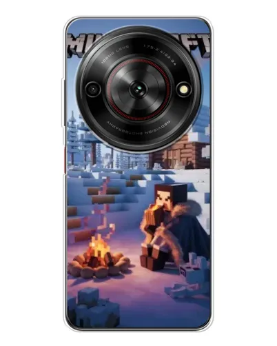 Чехол для ZTE Nubia Focus 5G с картинкой «Зимний Minecraft» Чехол для ZTE Nubia Focus 5G с картинкой «Зимний Minecraft»