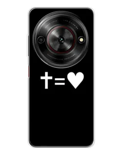 Чохол для ZTE Nubia Focus 5G з картинкою «Хрест та Серце»