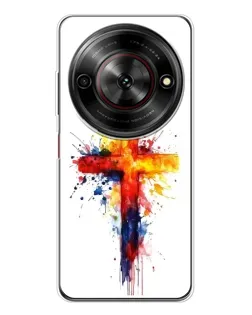 Чохол для ZTE Nubia Focus 5G з картинкою «Акварельний хрест»