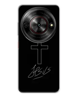 Чохол для ZTE Nubia Focus 5G з картинкою «Графічний хрест Jesus»