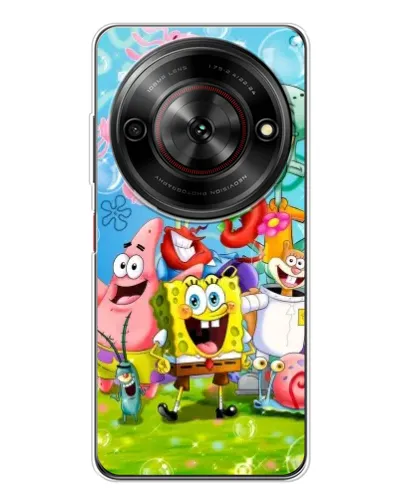 Чехол для ZTE Nubia Focus 5G с картинкой «Губка Боб и друзья» Чехол для ZTE Nubia Focus 5G с картинкой «Губка Боб и друзья»