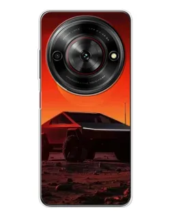 Чехол для ZTE Nubia Focus 5G с картинкой «Cybertruck на Марсе»