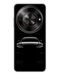 Чехол для ZTE Nubia Focus 5G с картинкой «Силуэт Tesla Night»