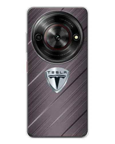 Чехол для ZTE Nubia Focus 5G с картинкой «Металлическая текстура Tesla»