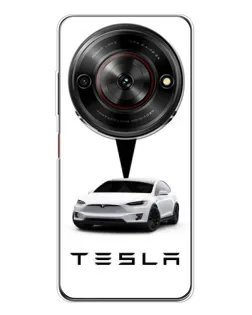 Чехол для ZTE Nubia Focus 5G с картинкой «Tesla White Style»
