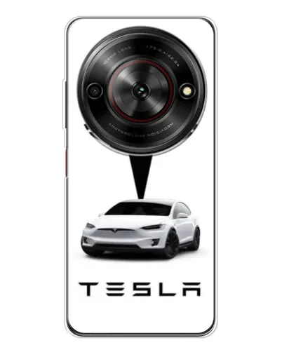 Чехол для ZTE Nubia Focus 5G с картинкой «Tesla White Style»