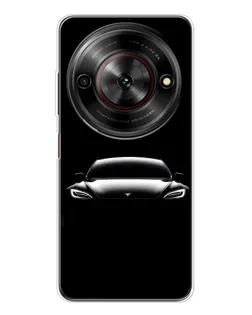 Чехол для ZTE Nubia Focus 5G с картинкой «Фары Tesla Night»
