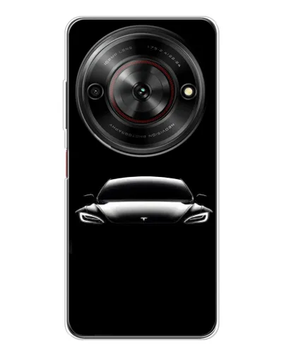 Чехол для ZTE Nubia Focus 5G с картинкой «Фары Tesla Night»