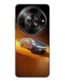 Чехол для ZTE Nubia Focus 5G с картинкой «Cybertruck в пустыне»