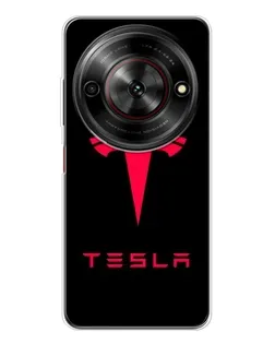 Чехол для ZTE Nubia Focus 5G с картинкой «Tesla Red Logo»