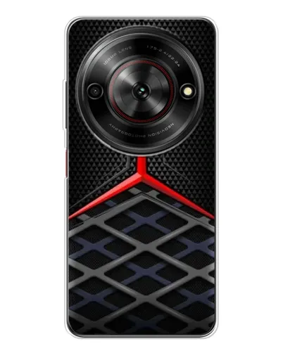 Чехол для ZTE Nubia Focus 5G с картинкой «Mercedes Carbon Grid»