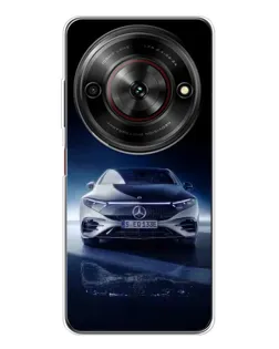 Чехол для ZTE Nubia Focus 5G с картинкой «Ночной Mercedes EQ»