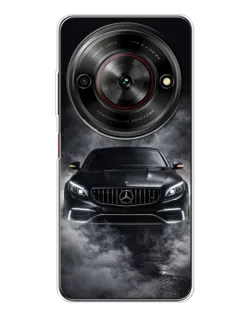 Чехол для ZTE Nubia Focus 5G с картинкой «Mercedes в дыму»