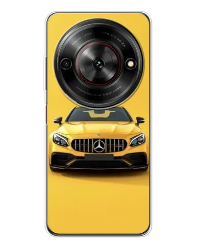 Чехол для ZTE Nubia Focus 5G с картинкой «Желтый Mercedes GT»