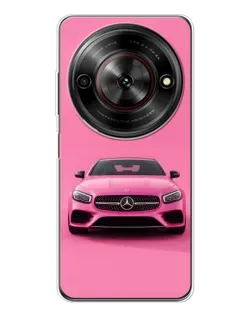 Чехол для ZTE Nubia Focus 5G с картинкой «Розовый Mercedes AMG»