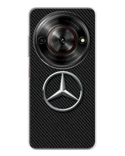 Чехол для ZTE Nubia Focus 5G с картинкой «Карбоновый Mercedes стиль»
