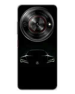 Чехол для ZTE Nubia Focus 5G с картинкой «Mercedes — силуэт авто»