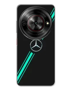 Чехол для ZTE Nubia Focus 5G с картинкой «Спортивные линии Mercedes»