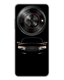 Чехол для ZTE Nubia Focus 5G с картинкой «Audi — ночной контур»