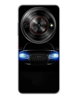 Чехол для ZTE Nubia Focus 5G с картинкой «Audi в неоне»