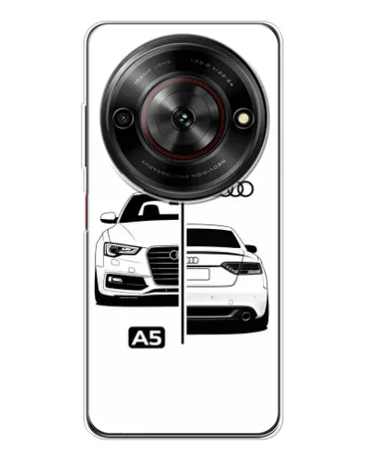 Чехол для ZTE Nubia Focus 5G с картинкой «Audi — контрастный дизайн»