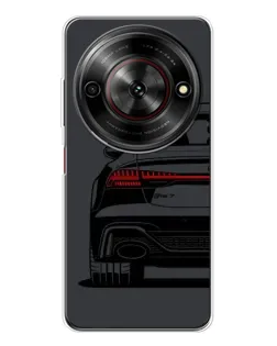 Чехол для ZTE Nubia Focus 5G с картинкой «Задняя часть Audi — арт»