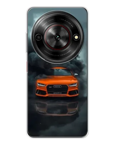 Чехол для ZTE Nubia Focus 5G с картинкой «Audi в облаках дыма»