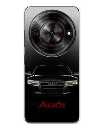 Чехол для ZTE Nubia Focus 5G с картинкой «Audi — градиентный контур»