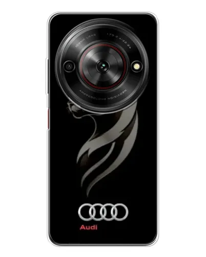 Чехол для ZTE Nubia Focus 5G с картинкой «Графика — пантера и Audi»
