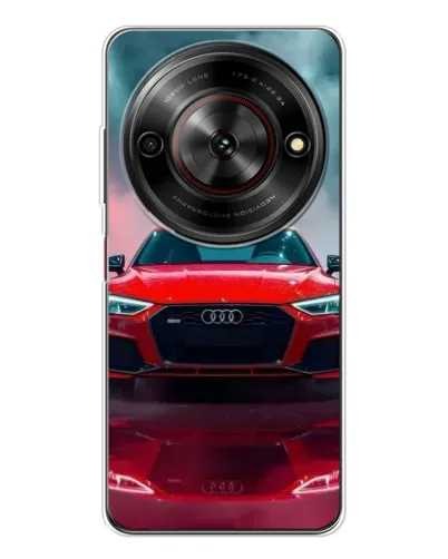 Чехол для ZTE Nubia Focus 5G с картинкой «Audi RS — красный стиль»