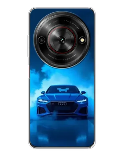 Чехол для ZTE Nubia Focus 5G с картинкой «Audi — голубая энергия»