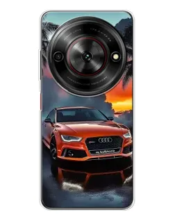Чехол для ZTE Nubia Focus 5G с картинкой «Audi — закат»
