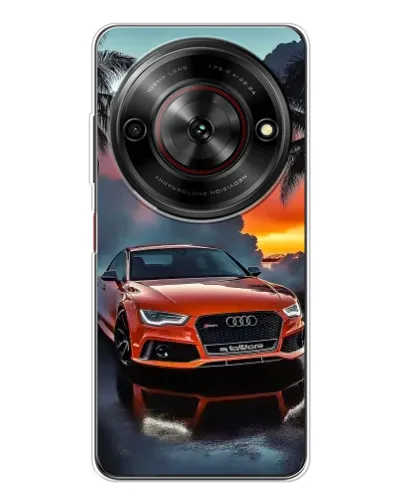 Чехол для ZTE Nubia Focus 5G с картинкой «Audi — закат»