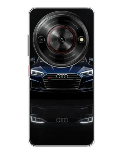 Чехол для ZTE Nubia Focus 5G с картинкой «Audi — ночное отражение»