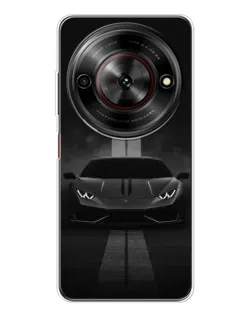 Чехол для ZTE Nubia Focus 5G с картинкой «Lamborghini симметрия дорог»