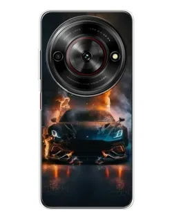 Чехол для ZTE Nubia Focus 5G с картинкой «Lamborghini дымная эстетика»