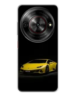 Чехол для ZTE Nubia Focus 5G с картинкой «Lamborghini желтый акцент»