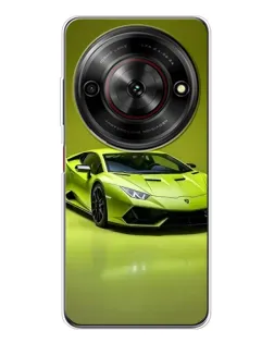 Чехол для ZTE Nubia Focus 5G с картинкой «Салатовый Lamborghini Huracan»